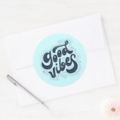 Good Vibes Sticker ラウンドシール (封筒)