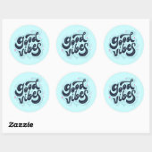 Good Vibes Sticker ラウンドシール (シート)