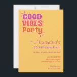 Good Vibes Summer 30th Birthdayパーティー 招待状<br><div class="desc">おもしろい、夏の30歳の誕生日の良いバイブパーティーデザイン。 – 夏感じ色の良い黄色とレトロなスタイルタイポグラフィ。- 30歳の誕生日、夏、ビーチ、プールパーティーにゲストを招待するのに最適。 – このボタンを使用してテンプレートをカスタマイズし、パーティー詳細を追加して編集する簡単。カスタマイズデザイン編集ツールを使用した色とフォント。おもしろい、レトロなテーマ、夏の30歳の誕生日パーティーに最適。パーソナもしリ救済ゼーション、マッチング製品、またはzazzleチャットや電子メールを介したカスタムデザインの私のための必要がある： ursuladawnmoon@gmail.com</div>