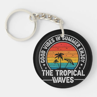 Good Vibes Summer Tropical Waves-64107 キーホルダー