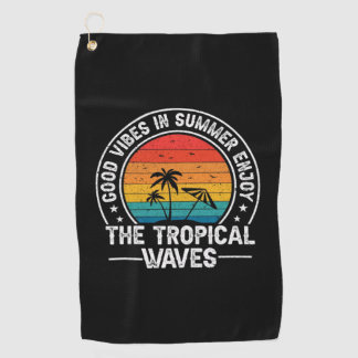 Good Vibes Summer Tropical Waves-64107 ゴルフタオル