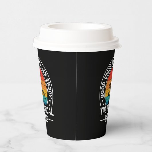 Good Vibes Summer Tropical Waves-64107 紙コップ (右)