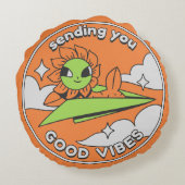 Good Vibes – Sunny Sky ラウンドクッション (裏面)