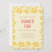 Good Vibes & Sunshine Summer Party 招待状 (正面)