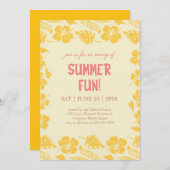 Good Vibes & Sunshine Summer Party 招待状 (正面/裏面)