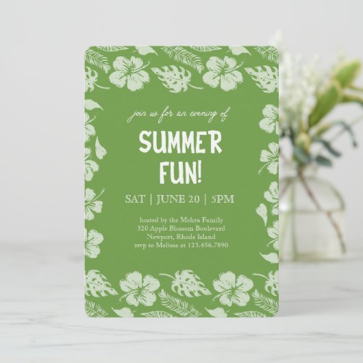 Good Vibes & Sunshine Summer Party 招待状 (スタンド正面)