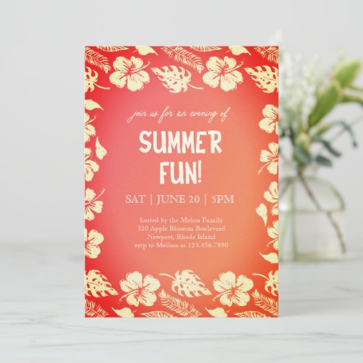 Good Vibes & Sunshine Summer Party 招待状 (スタンド正面)