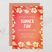 Good Vibes & Sunshine Summer Party 招待状 (正面/裏面)