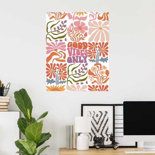 Good Vibes Wall Art Poster ポスター (ホームオフィス)