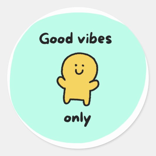 Good vives Sticket ラウンドシール (正面)