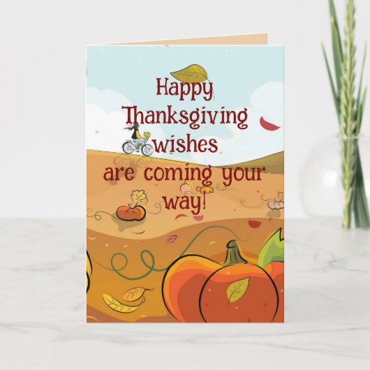 GOOD WISHES THANKSGIVING CARD FOR ANYONE サンキューカード (正面)