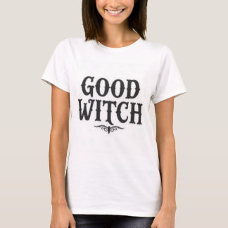 Good Witch Black and White Womens Halloween TShirt Tシャツ