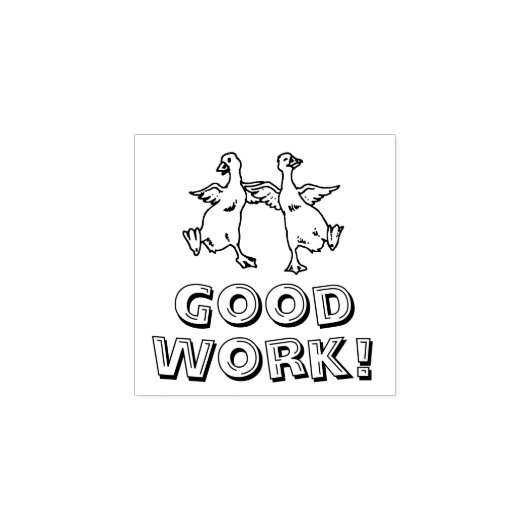 GOOD WORK GEESE ゴム印 (インプリント)