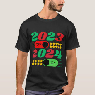 Goodbye 2023 Hello 2024 Christmas New Year 2024 T- Tシャツ