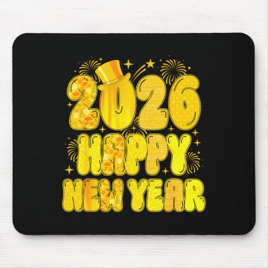 Goodbye 2025 Happy New Year 2026 Women Girl Kids マウスパッド (正面)