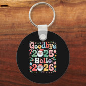 Goodbye 2025 Hello 2026 Christmas New Year Gift  キーホルダー (正面)