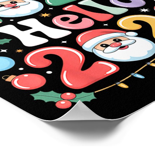 Goodbye 2025 Hello 2026 Christmas New Year Gift  ポスター (角)