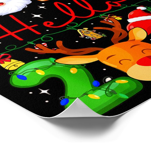 Goodbye 2025 Hello 2026 Happy New Year Christmas F ポスター (角)