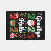 Goodbye 2025 Hello 2026 Happy New Year Countdown P フリースブランケット (正面(横))