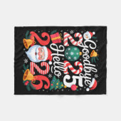 Goodbye 2025 Hello 2026 Happy New Year Family Matc フリースブランケット (正面(横))