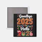 Goodbye 2025 Hello 2026 Happy New Year's Eve Chris マグネット (正面/裏面)