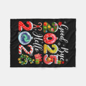 Goodbye 2025 Hello 2026 Merry Christmas Happy New  フリースブランケット (正面(横))
