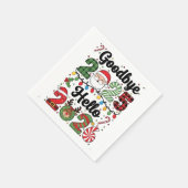 Goodbye 2025 Hello 2026 New Year Resolution   スタンダードカクテルナプキン (角)