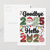 Goodbye 2025 Hello 2026 New Year Resolution   ポストカード (正面/裏面)