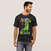 Goodbye 2nd Grade Hello 3rd Grade Dinosaur Kids Bo Tシャツ (正面フル)