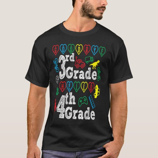 Goodbye 3rd Grade Hello 4th Grade Back To School S Tシャツ (正面)