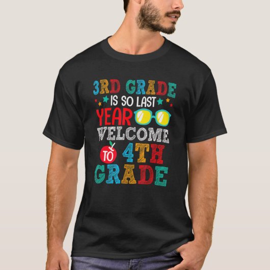 Goodbye 3rd Grade Welcome To 4th Grade Back To Sc Tシャツ (正面)