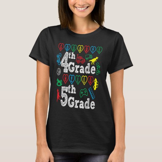 Goodbye 4th Grade Hello 5th Grade Back To School S Tシャツ (正面)
