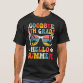 Goodbye 4th Grade Hello Summer Groovy Last Day Of  Tシャツ (正面)