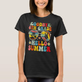 Goodbye 4th Grade Hello Summer Sunglasses Last Day Tシャツ (正面)