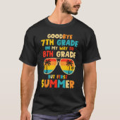 Goodbye 7th Grade Graduation To 8th Grade Hello Su Tシャツ (正面)
