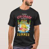 Goodbye 8th Grade Hello Summer Graduate Kids Schoo Tシャツ (正面)