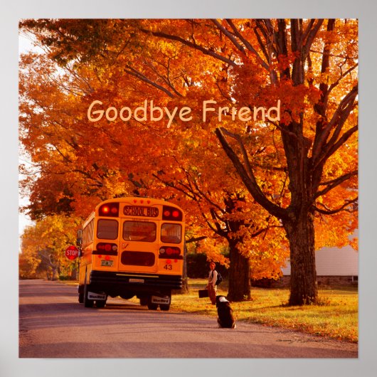 Goodbye Friend Value Poster Paper (Matte) ポスター (正面)