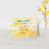 Goodbye is not Forever -悔やみや弔慰 カード (黄色い花)