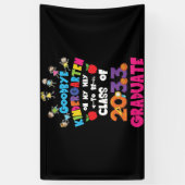 Goodbye Kindergarten Class of 2033 Hello 1st grade 横断幕 (縦)