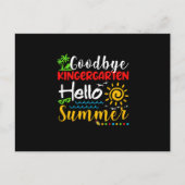 Goodbye Kindergarten Hello Summer Graduation 案内ポストカード (正面)