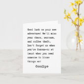 Goodbye moving out カード (黄色い花)