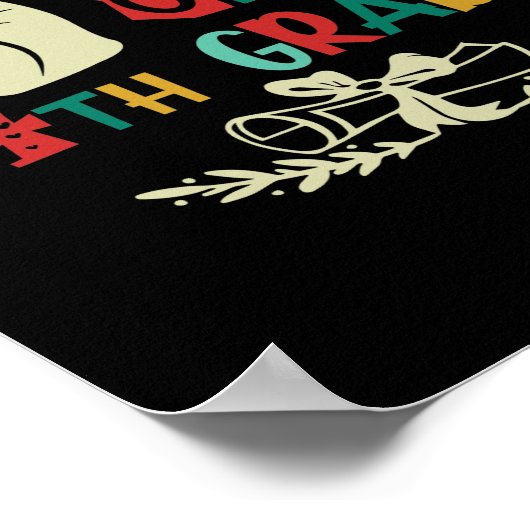 Goodbye Peace Out 4th Grade Graduate Eighth Grader ポスター (角)