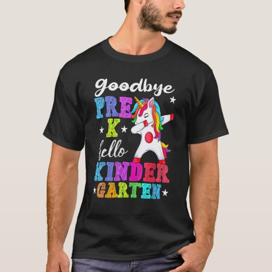 Goodbye Preschool Graduation Hello Kindergarten Pr Tシャツ (正面)