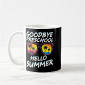 Goodbye Preschool Graduation Tee Teachers Kids Hel コーヒーマグカップ (左)