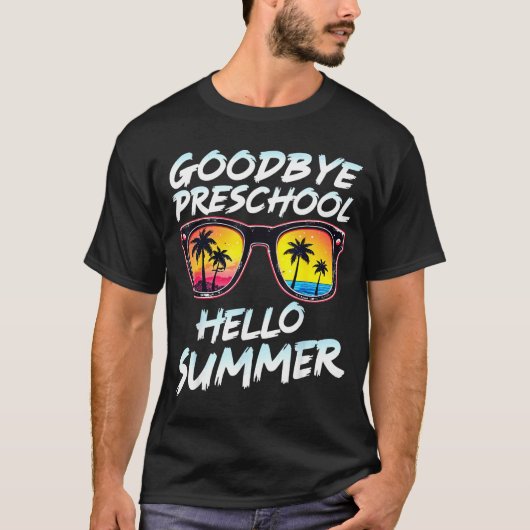 Goodbye Preschool Graduation Tee Teachers Kids Hel Tシャツ (正面)