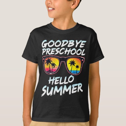 Goodbye Preschool Graduation Tee Teachers Kids Hel Tシャツ (正面)