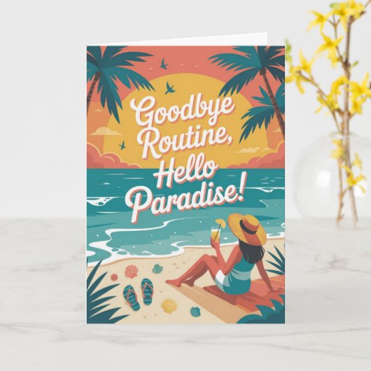 Goodbye Routine, Hello Paradise カード (黄色い花)