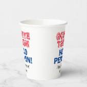 Goodbye Tension Hello Pensionおもしろい退職パーティー 紙コップ (左)