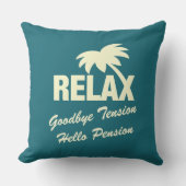 Goodbye tension hello pension funny retirement アウトドアクッション (正面)