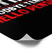 Goodbye Tension Hello Pension Funny Retirement 202 ポスター (角)